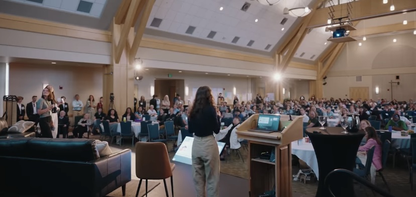 Speaking to audience